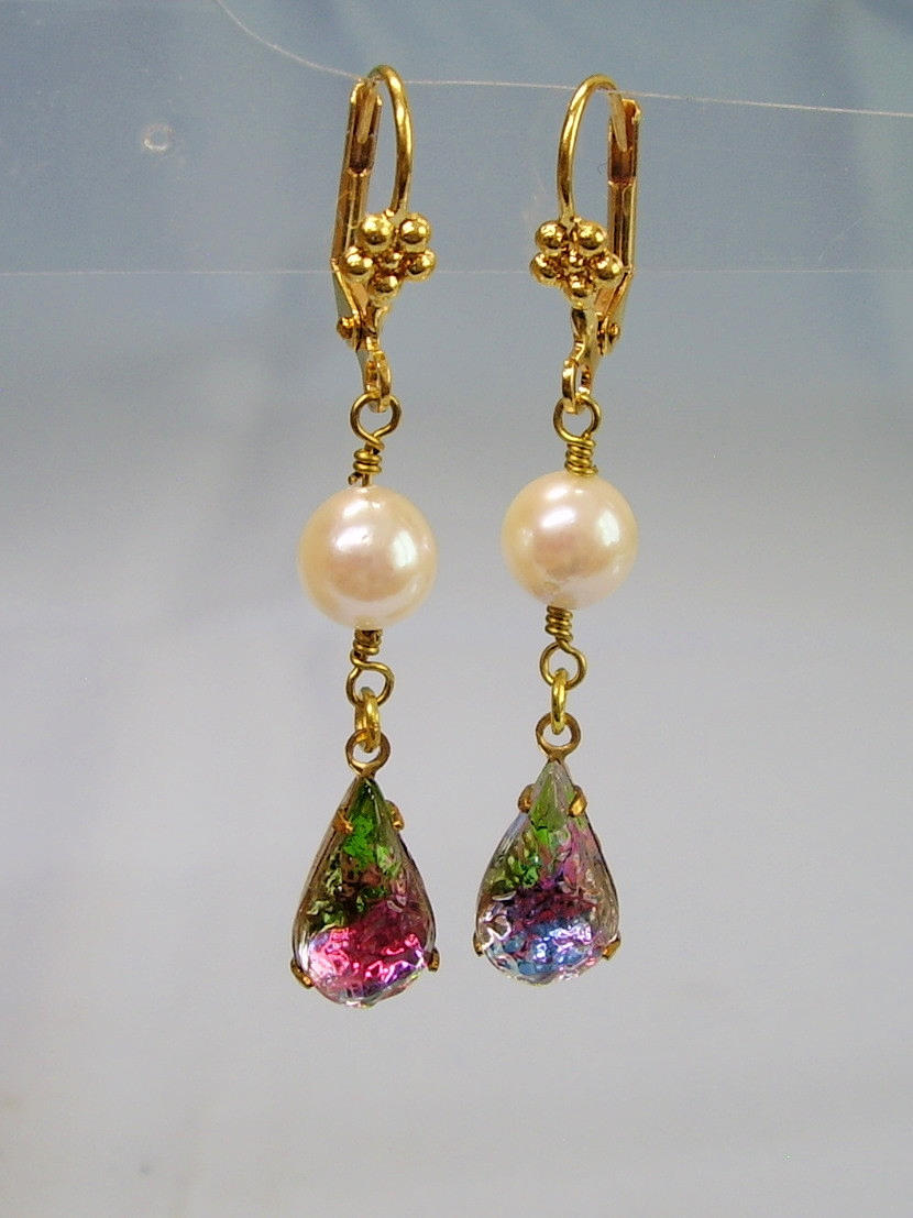 RHEINKIESEL OHRRINGE ANTIK 1920.