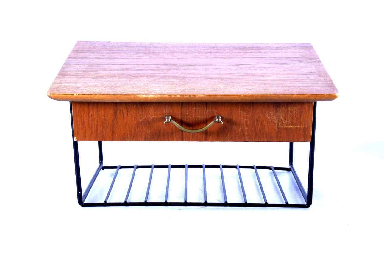 TELEFONHYLLA, string teak, 1900-tal.