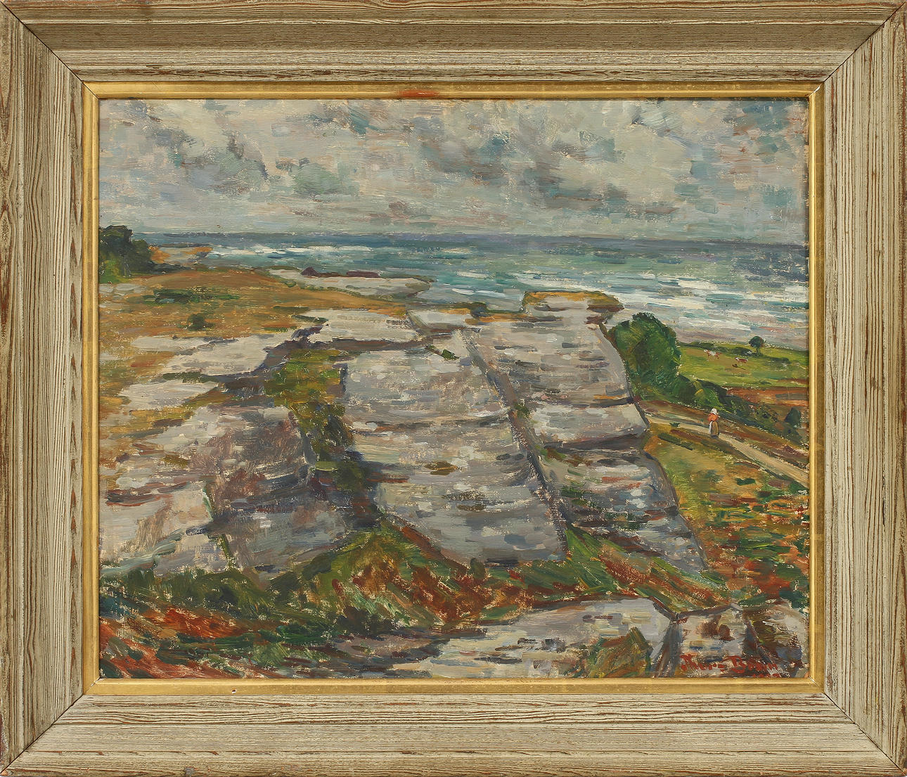 THURE BOSIN. Olja på pannå, signerad.