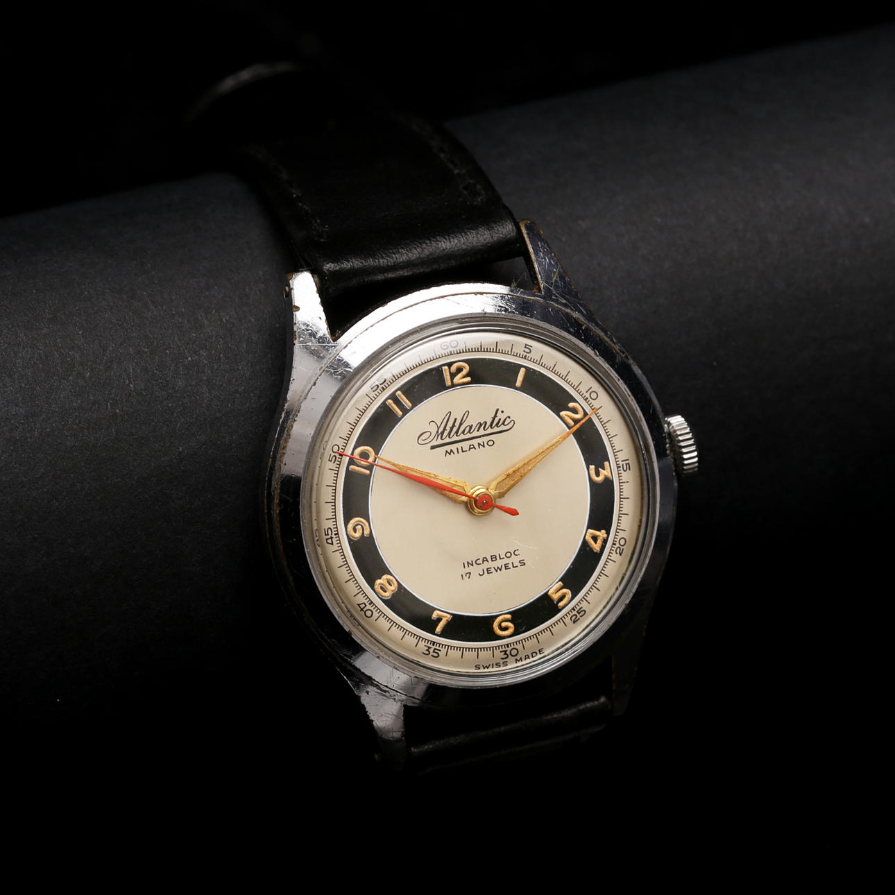 ATLANTIC MILANO, herrarmbandsur, stål, automatic.