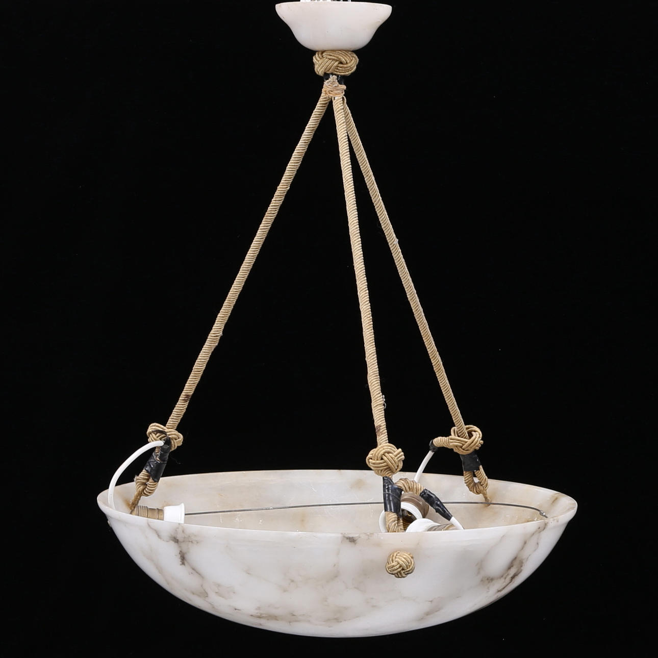 TAKLAMPA, marmor, 1900-tal.