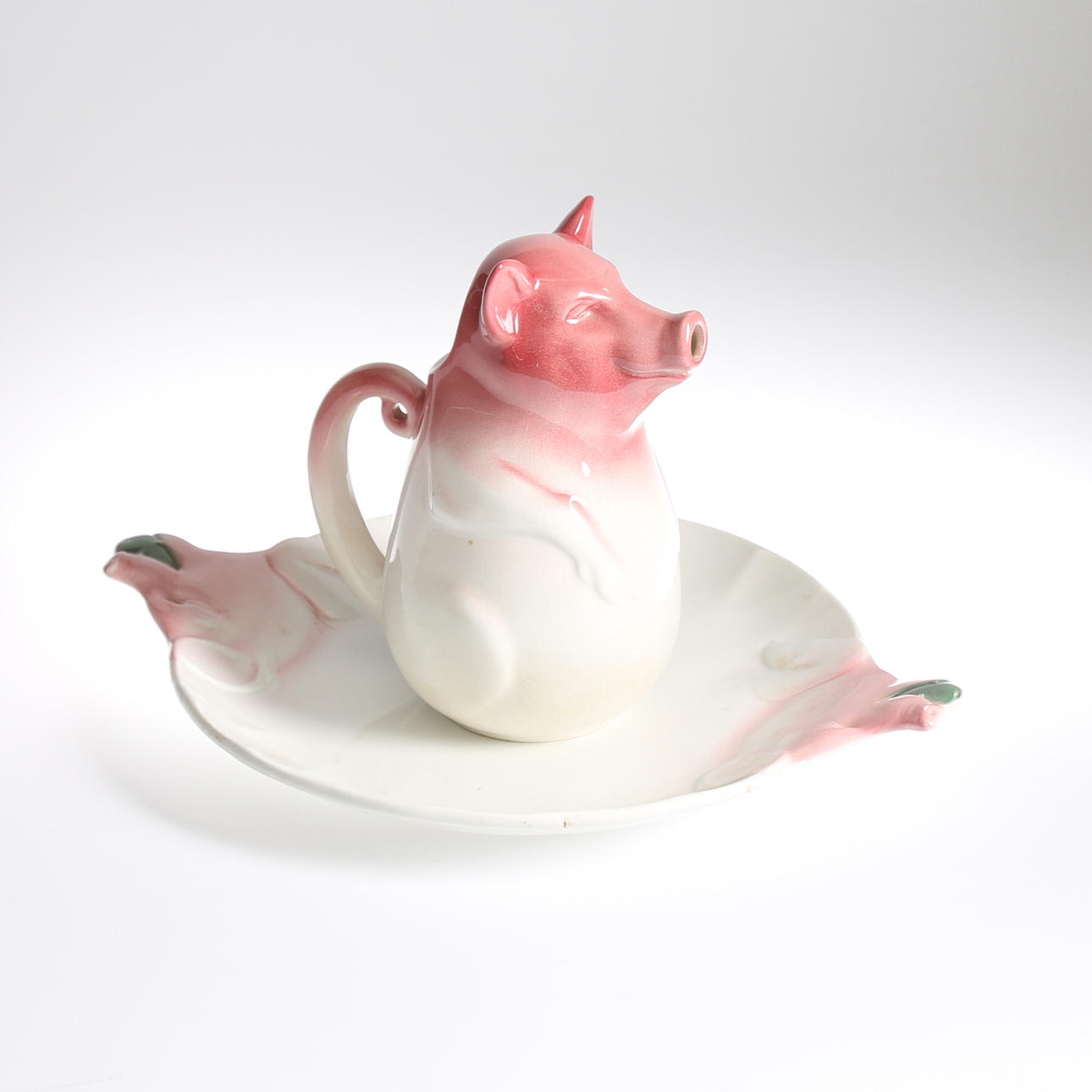 SKINKFAT OCH BRINGARE. 2 delar, porslin, Rörstrand, 1900-talets första hälft.