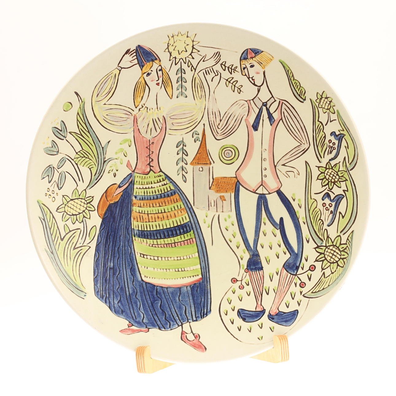 CARL HARRY STÅLHANE. Fat, stengods, Rörstrand.