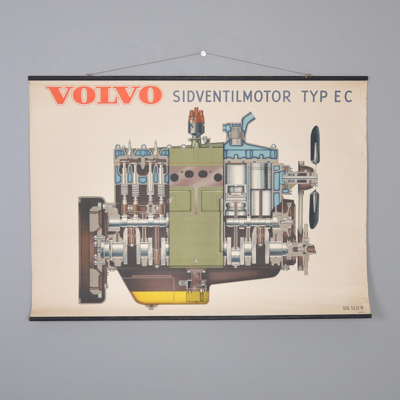 VOLVO PLATE/SCHOOL MAP, SIDE VALVE MOTOR TYPE EC.