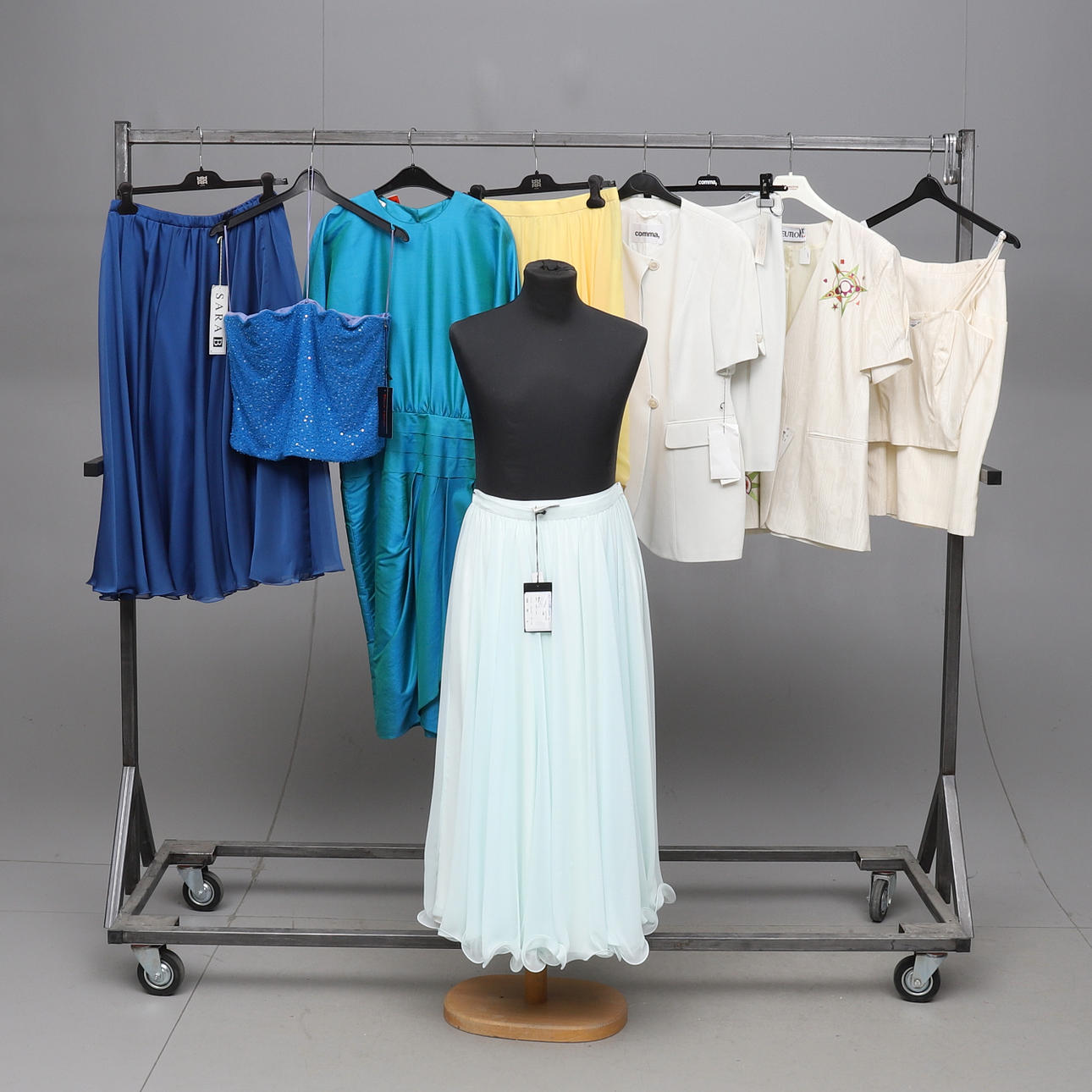 CLOTHES, 10 items, including Frank Usher, Comma.