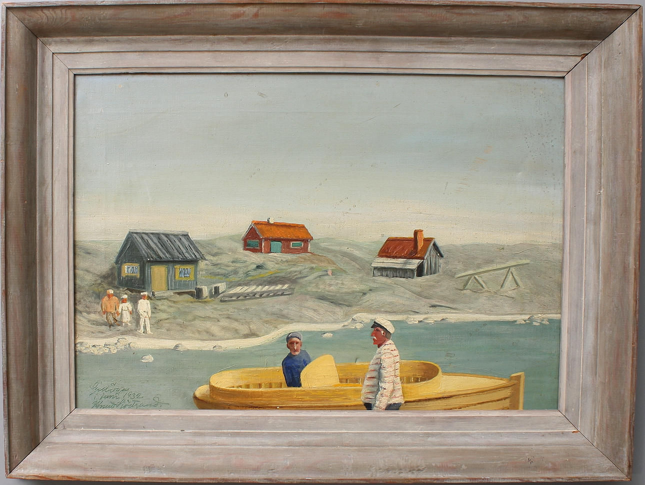 KNUT SJÖSTRAND. Olja på duk, signerad.