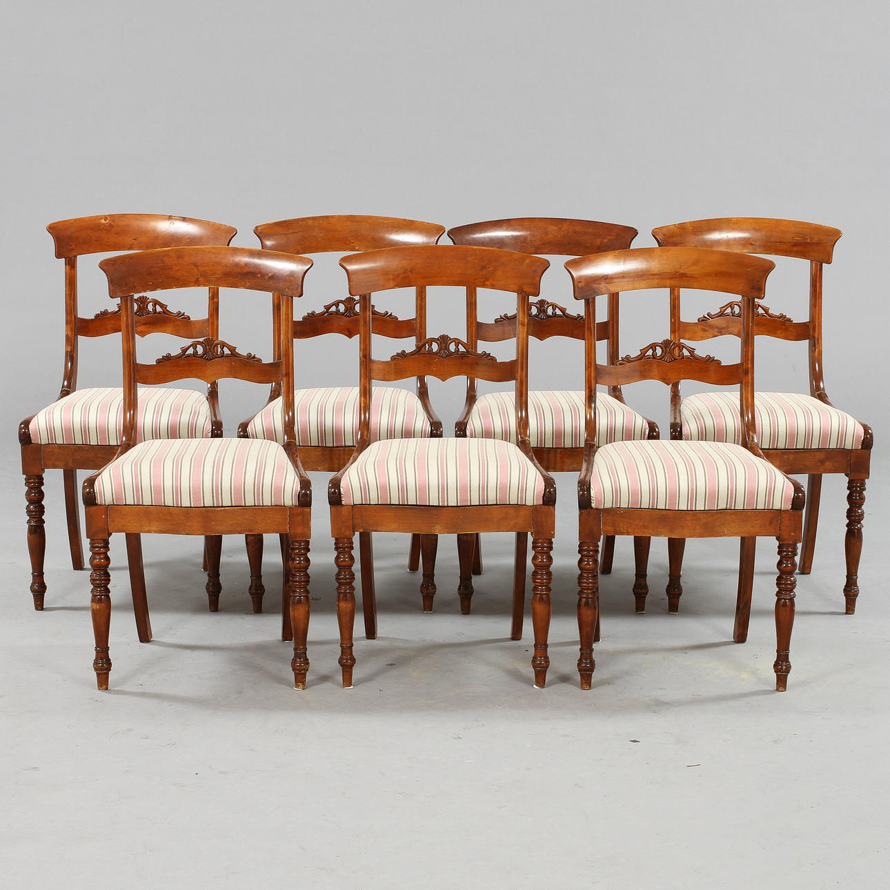 SOFFA, STOLAR, 7 st samt BORD, 1800-talets slut.