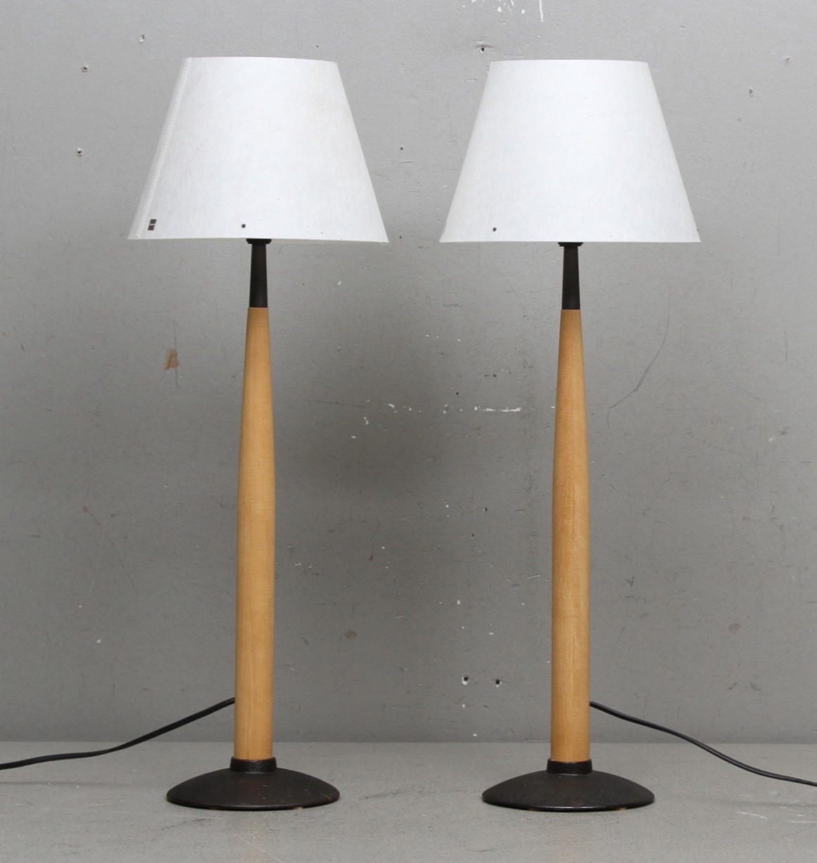 BORDSLAMPOR, ett par, "Peak", Zlamp, Nordgavel, omkring 2000.