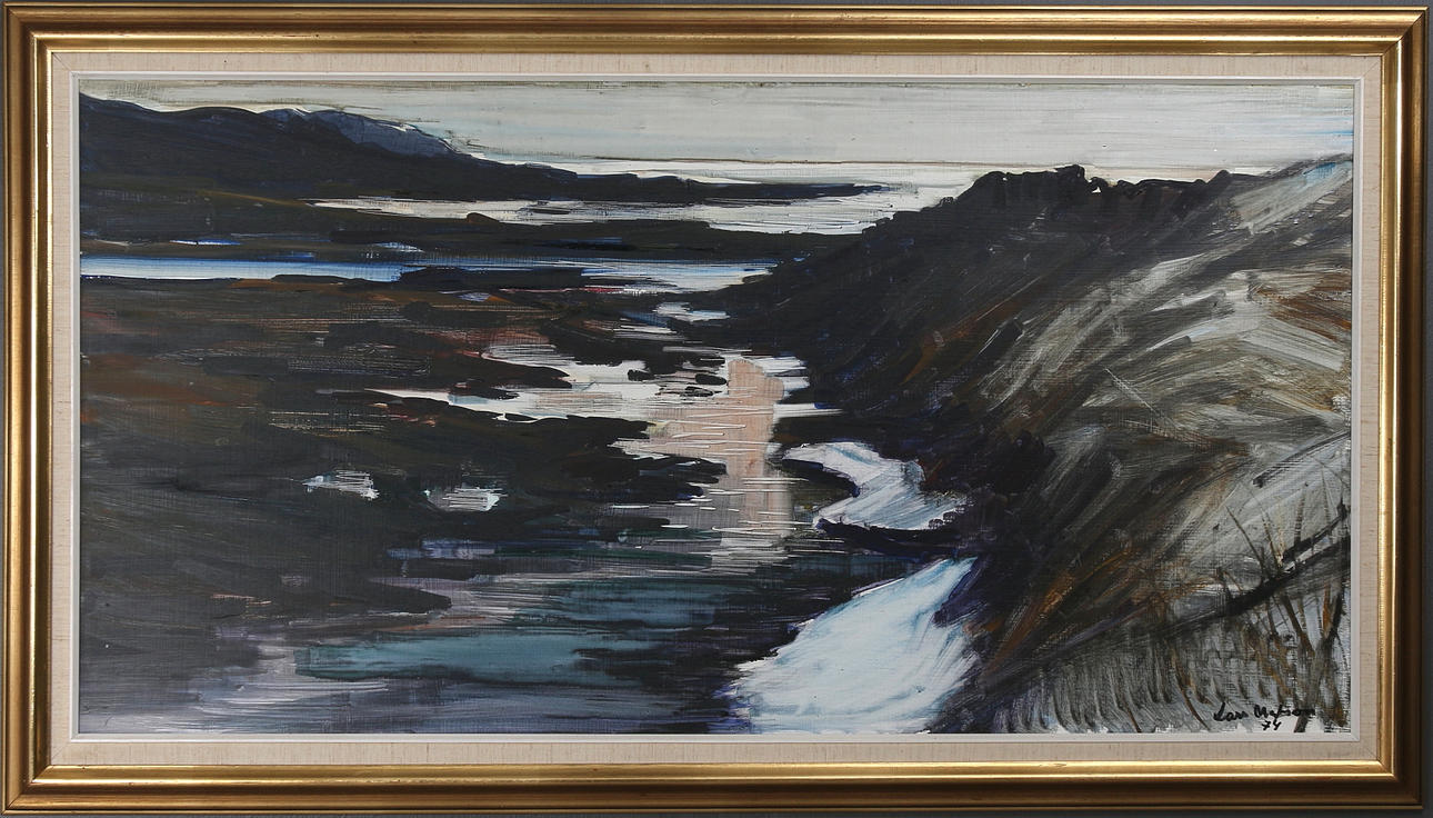 LARS MATSON. Olja på pannå, signerad och daterad -74.