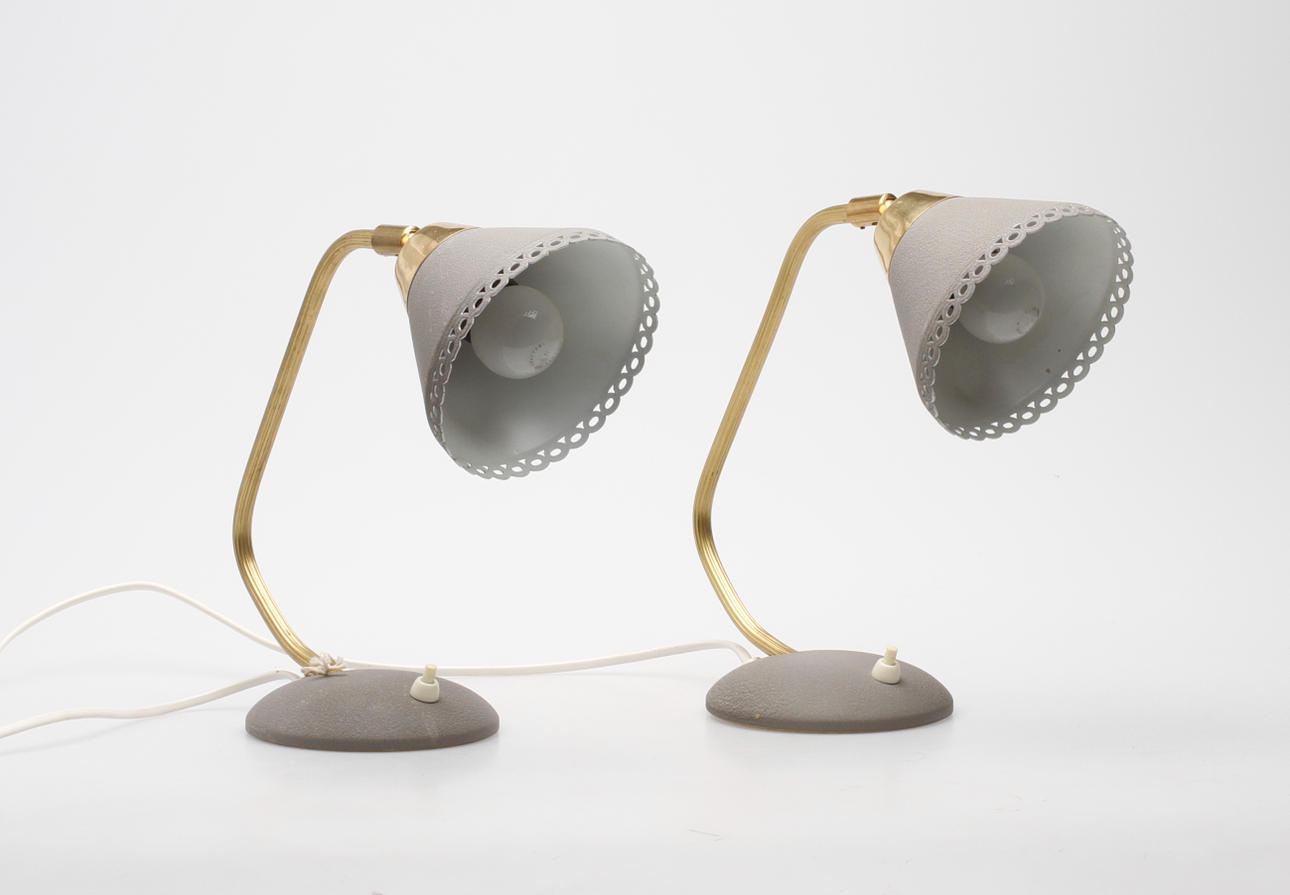 Bord/vägglampor, ett par 1950-60-tal.