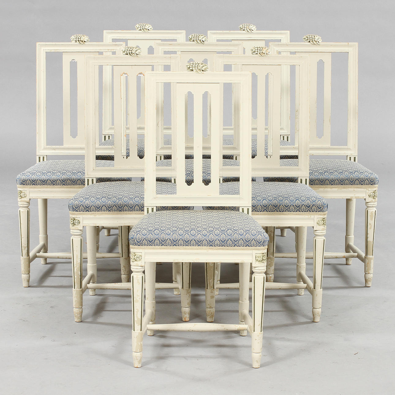 STOLAR, 8 st, gustaviansk stil, 1900-tal.