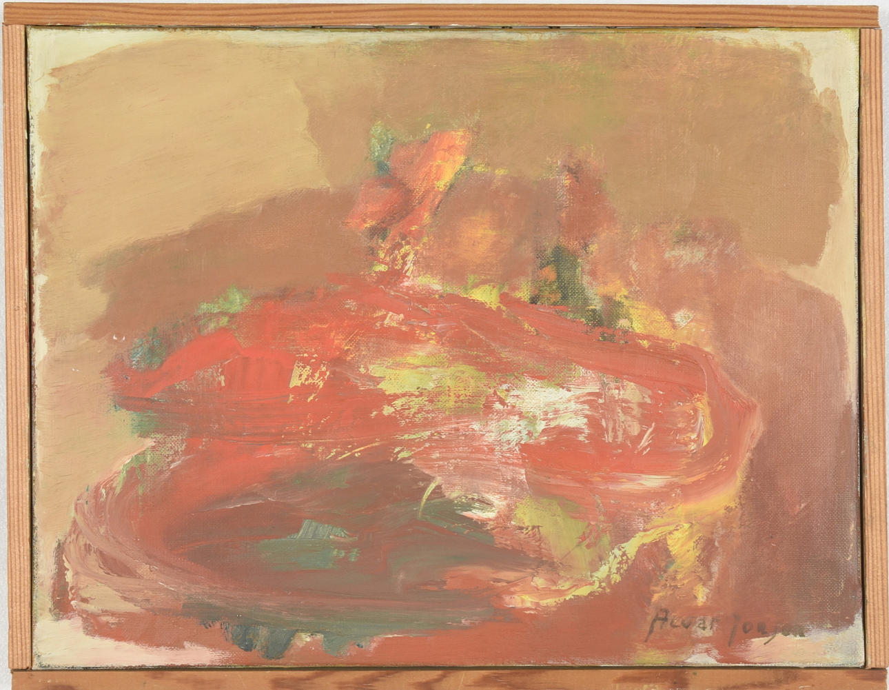 ALVAR JONSON. Oil on canvas.