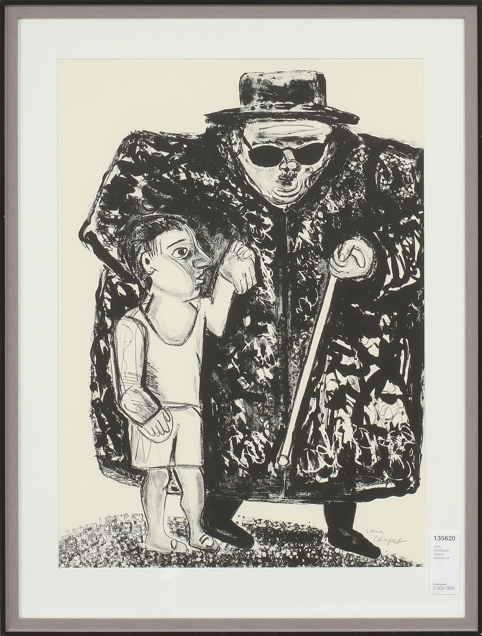 LENA CRONQVIST. Lithograph, signed.
