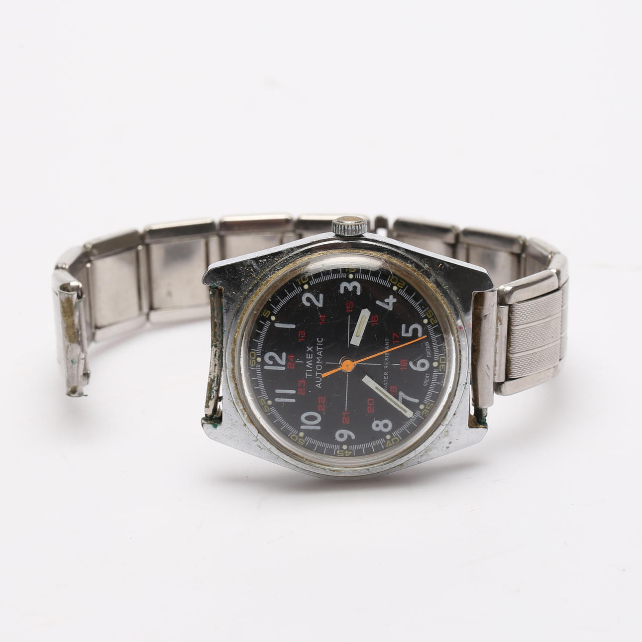BRACELET WATCH, steel. Timex Automatic.