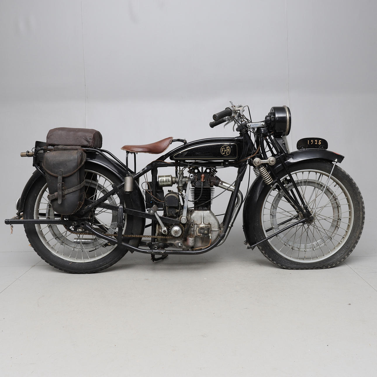MOTORCYCLE, FN HERSTAL 350, model year 1925.