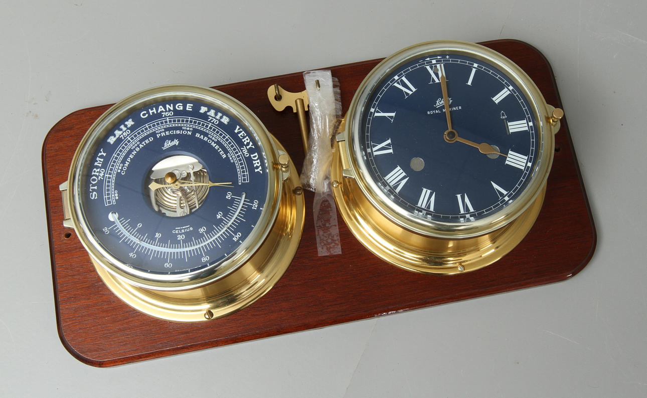 SKEPPSKLOCKA samt BAROMETER, Schatz, 1900-tal.