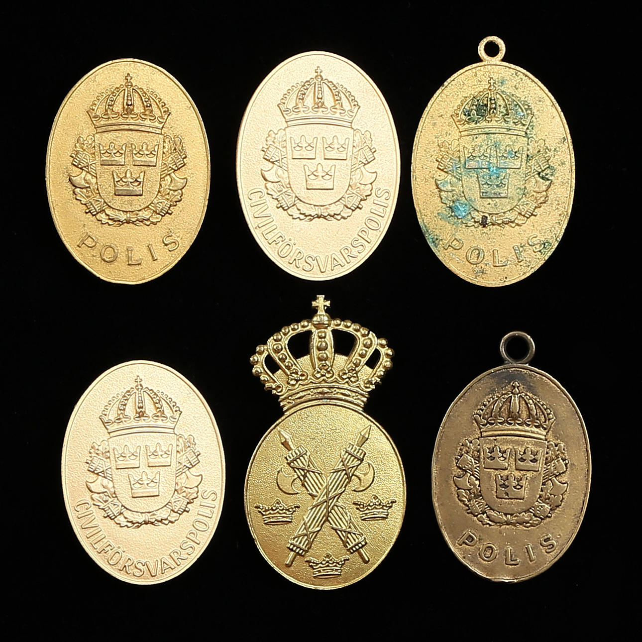 POLISBRICKOR 6 st, 1900-tal.