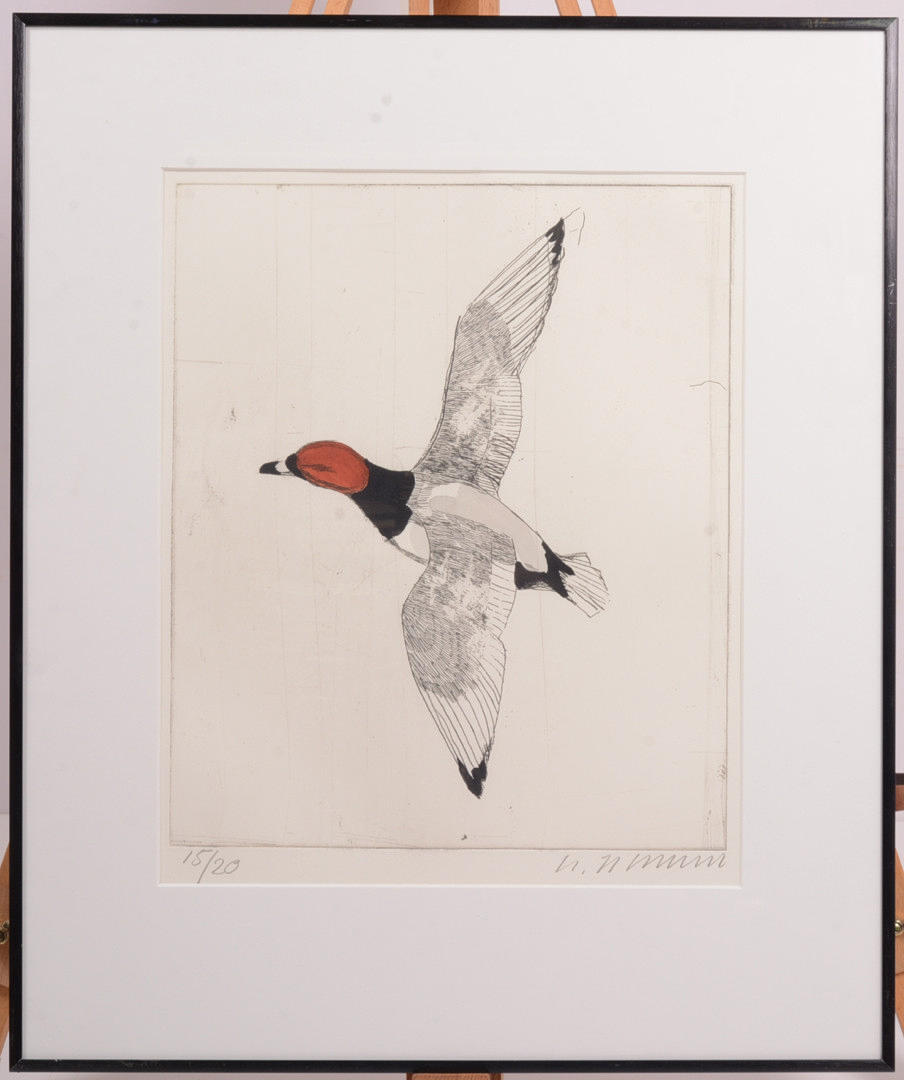 LARS JOHANSSON. Fågel. Etsning.