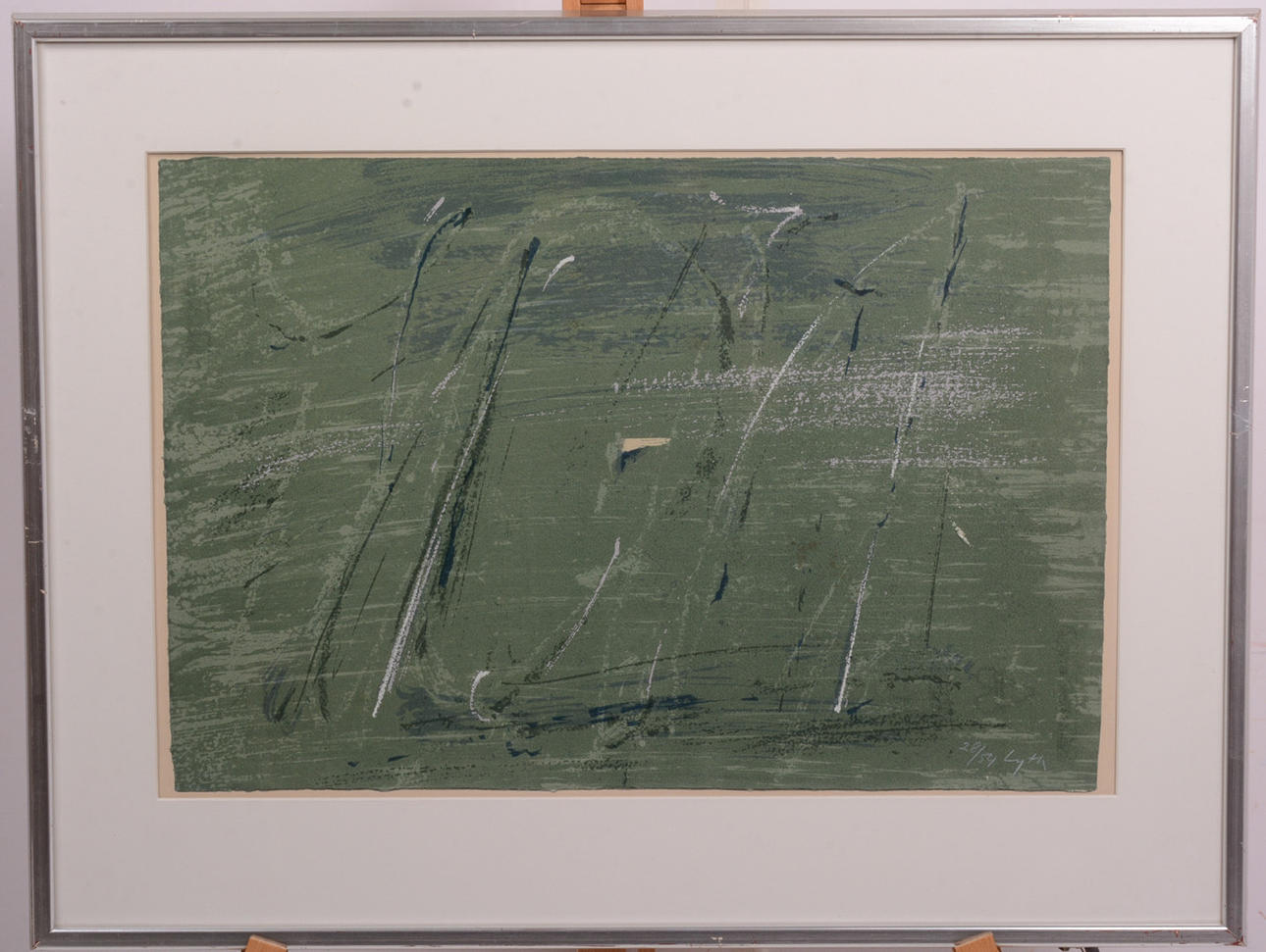 HAROLD LYTH. Green meadow. Lithograph.