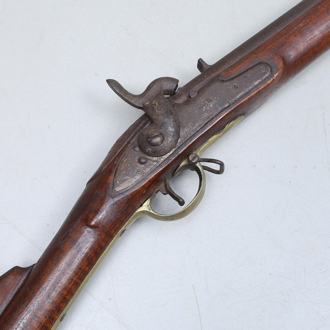 BLOCK RIFLE w/1851, modified English rifle, Tower lock, 19th century ...