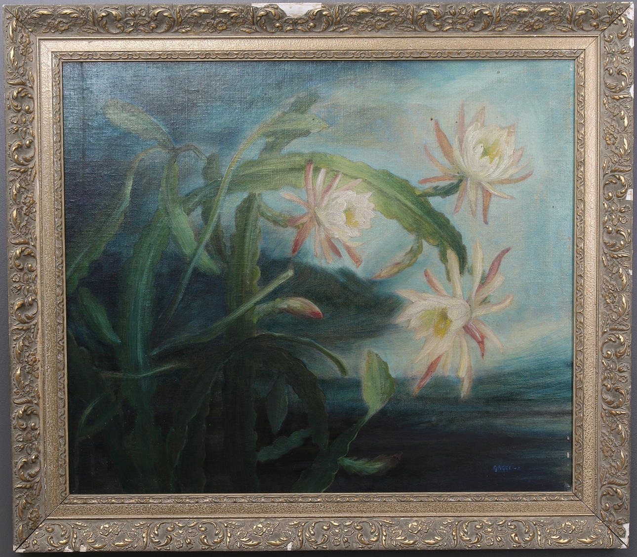 LARS PHARO GAGGE. Olja på pannå, signerad och daterad -42.