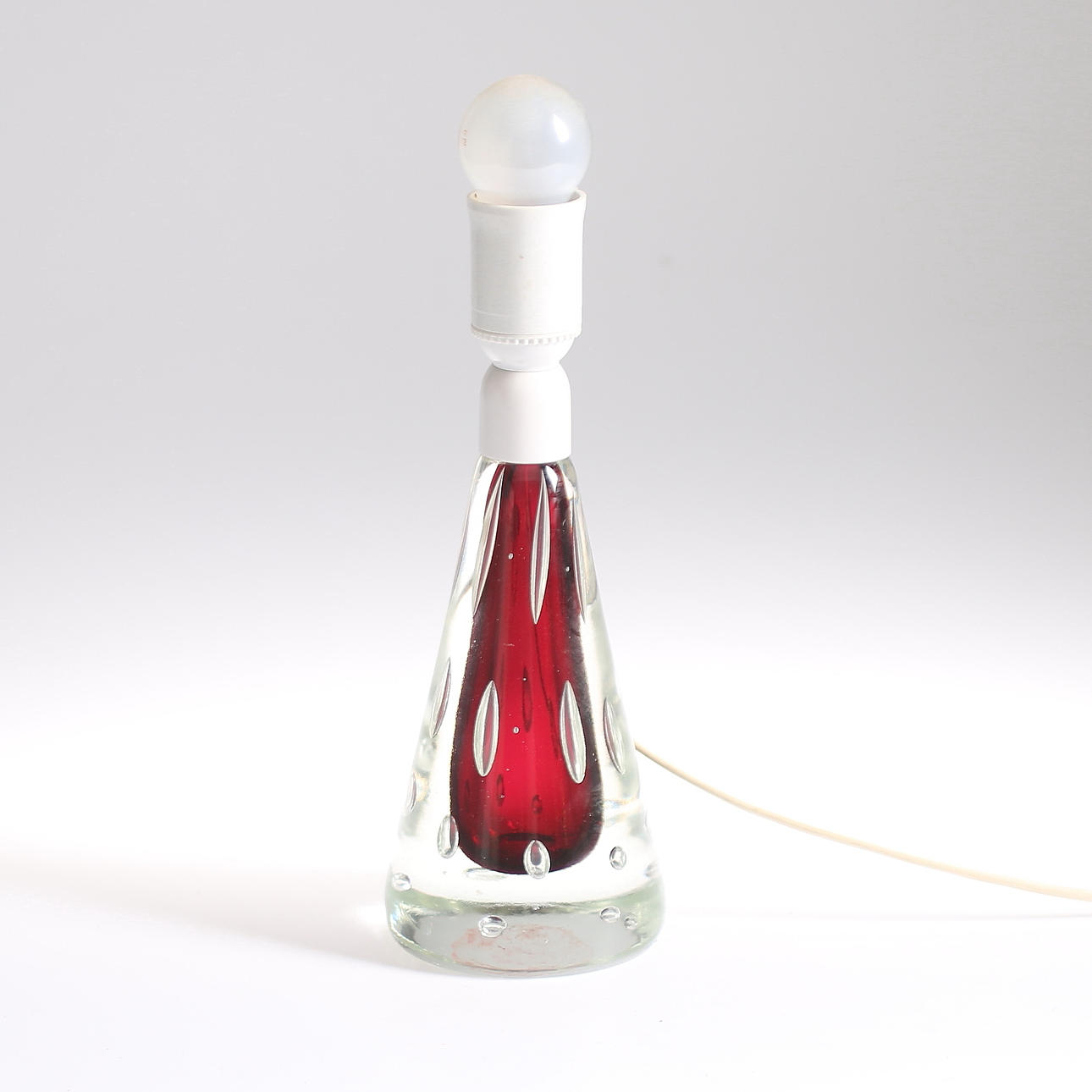 BORDSLAMPA, glas, Pietro Toso Murano, Italien.