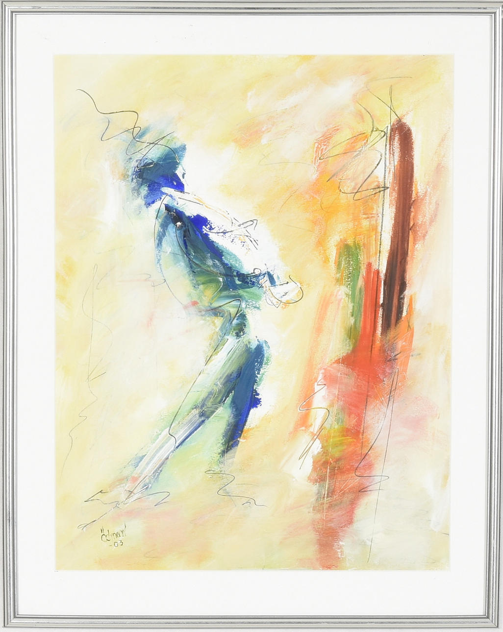 OIDENTIFIERAD KONSTNÄR. Blandteknik.