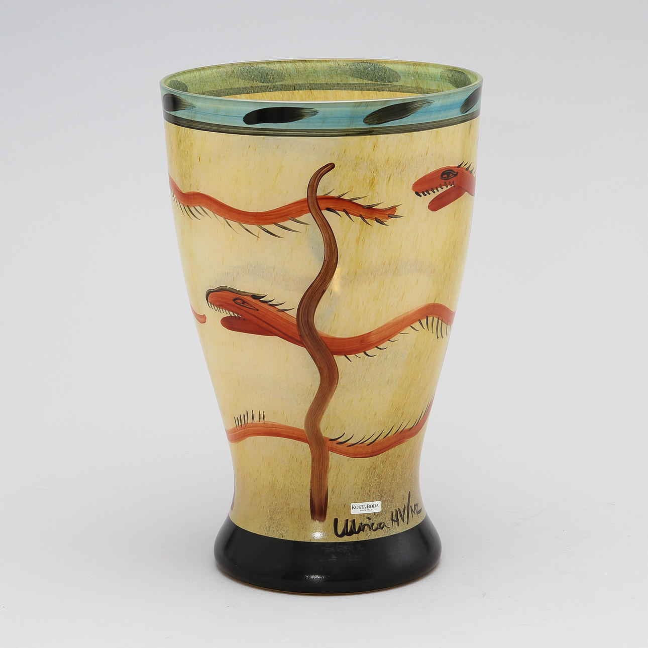 VAS, glas, Ulrica Hydman-Vallien, Kosta Boda.