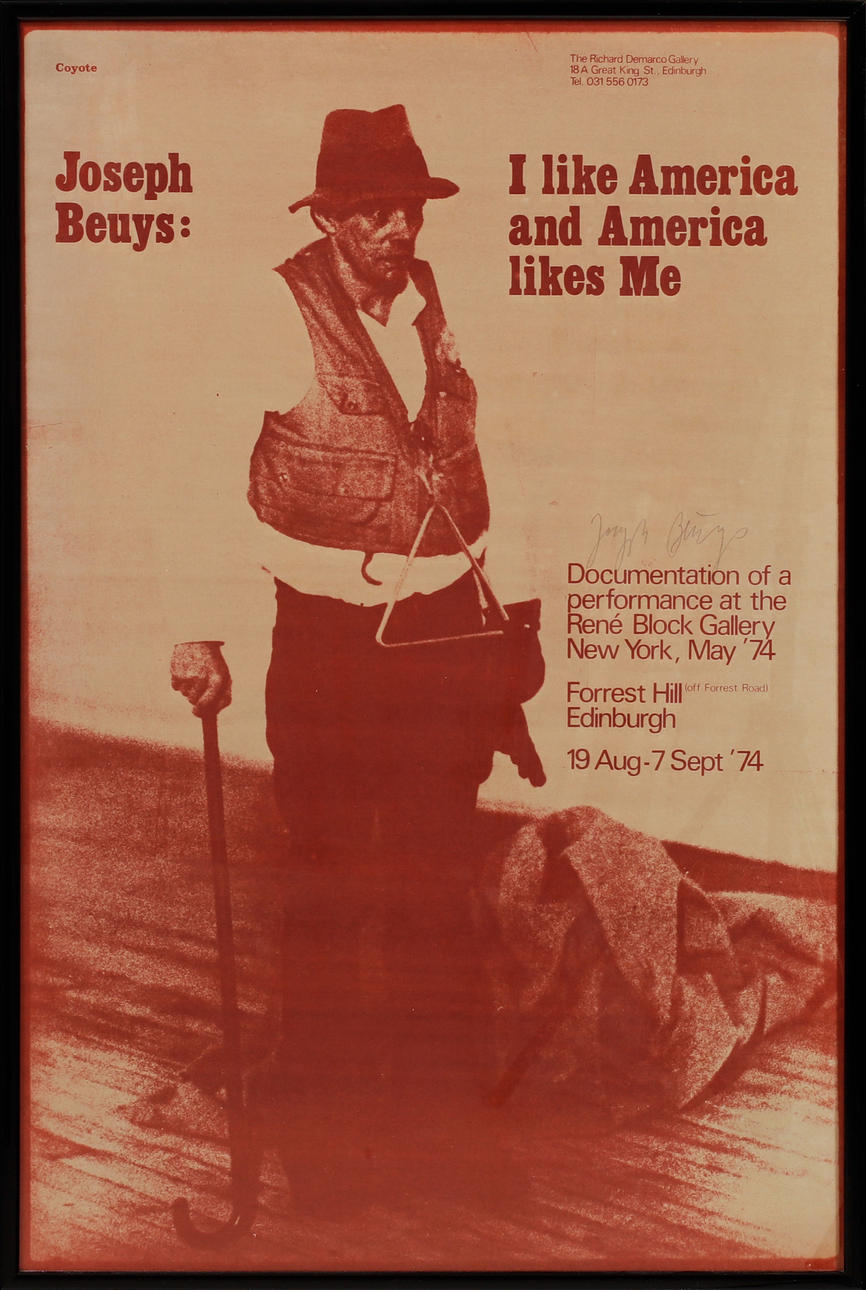 AUSSTELLUNGSPLAKAT, Joseph Beuys, signiert.