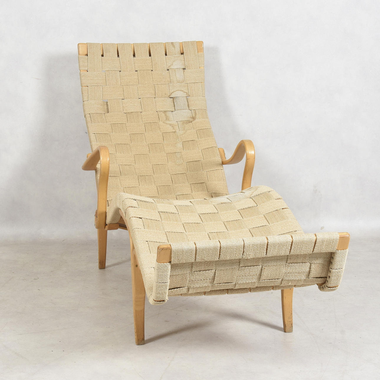 VILSTOL, "Pernilla 3", Bruno Mathsson, mærket og dateret 1969.