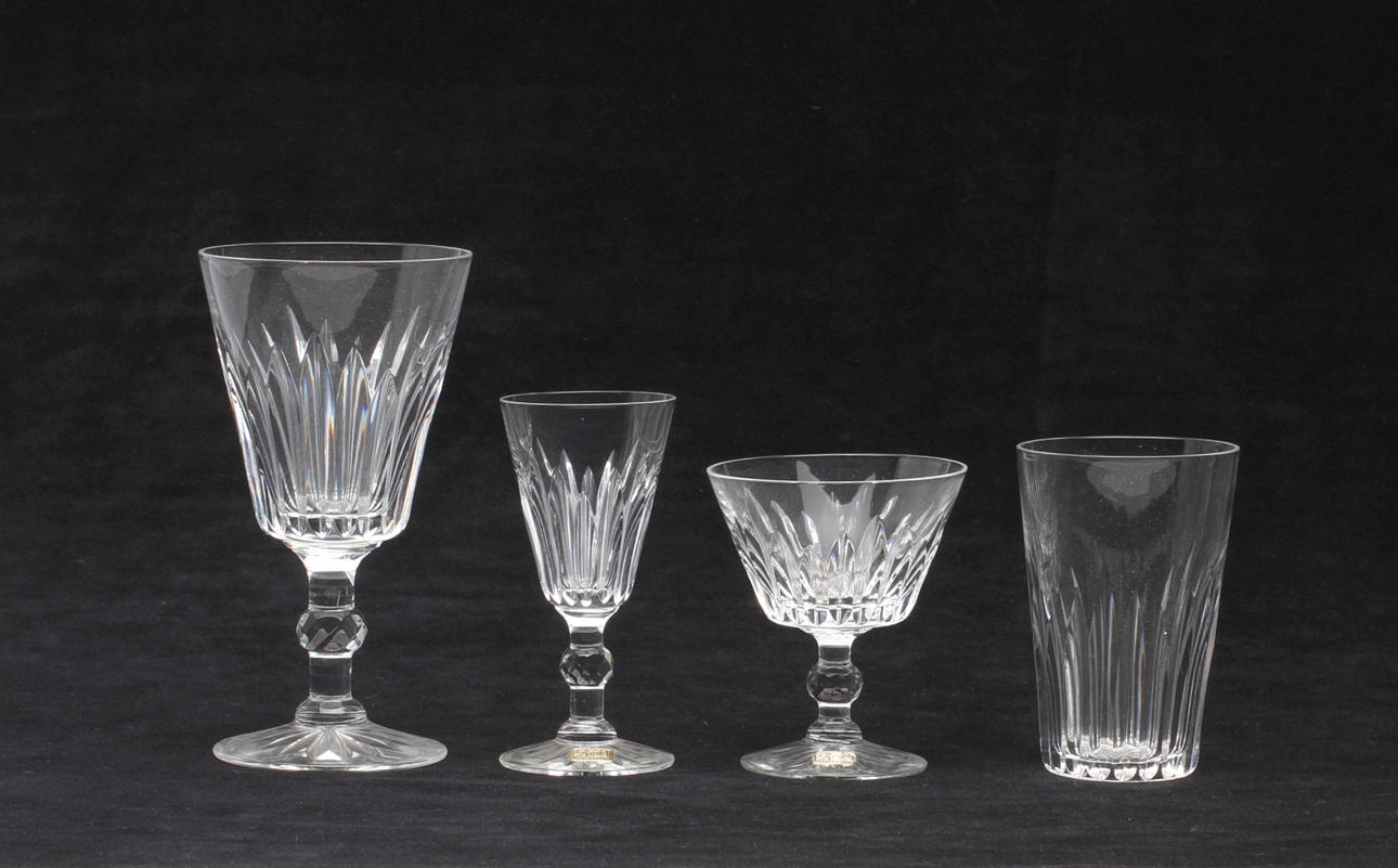 GLASSERVIS, 46 delar, "Pyramid", Fritz Kallenberg, Boda, 1900-tal.