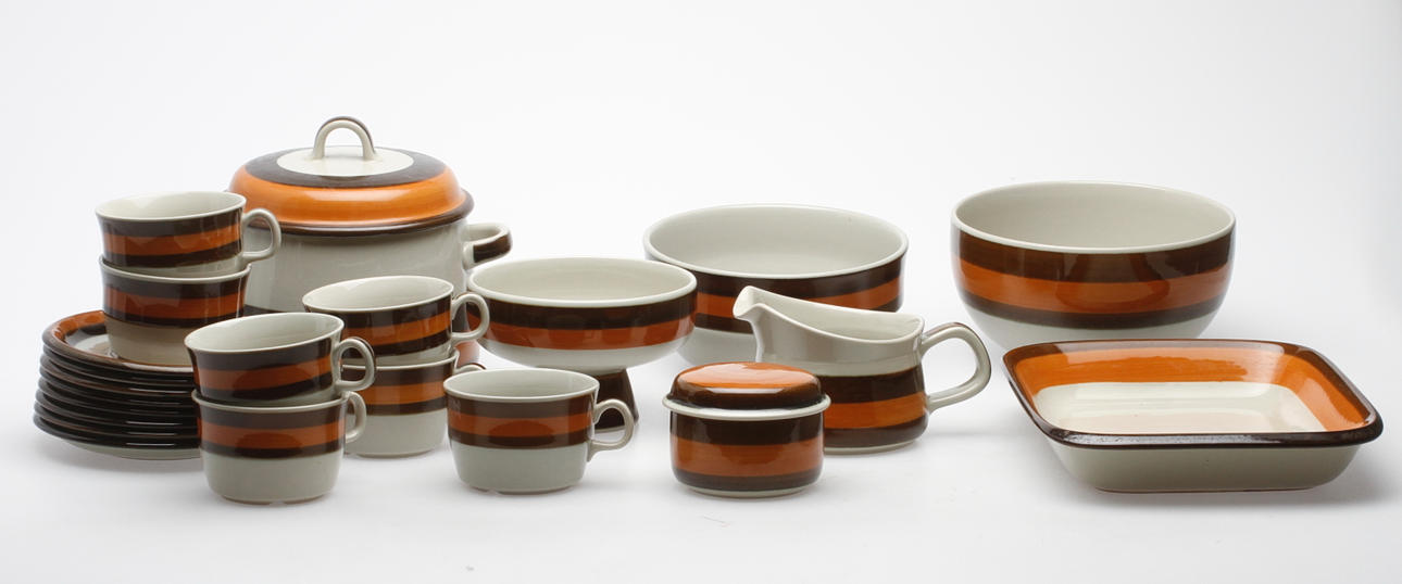 SERVISDELAR, 15 delar, keramik, "Annika", Rörstrand.