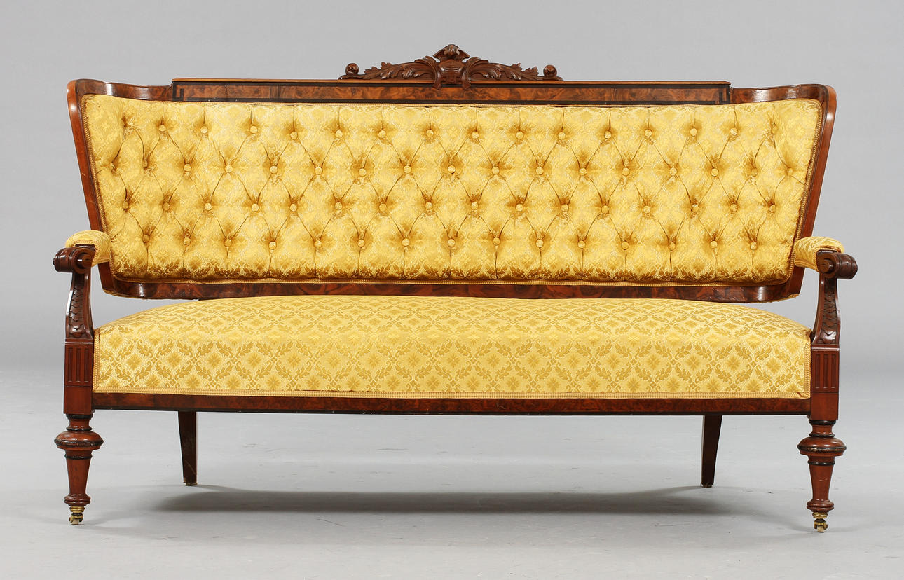 SOFFA, nyrennäsans, sent 1800-tal.