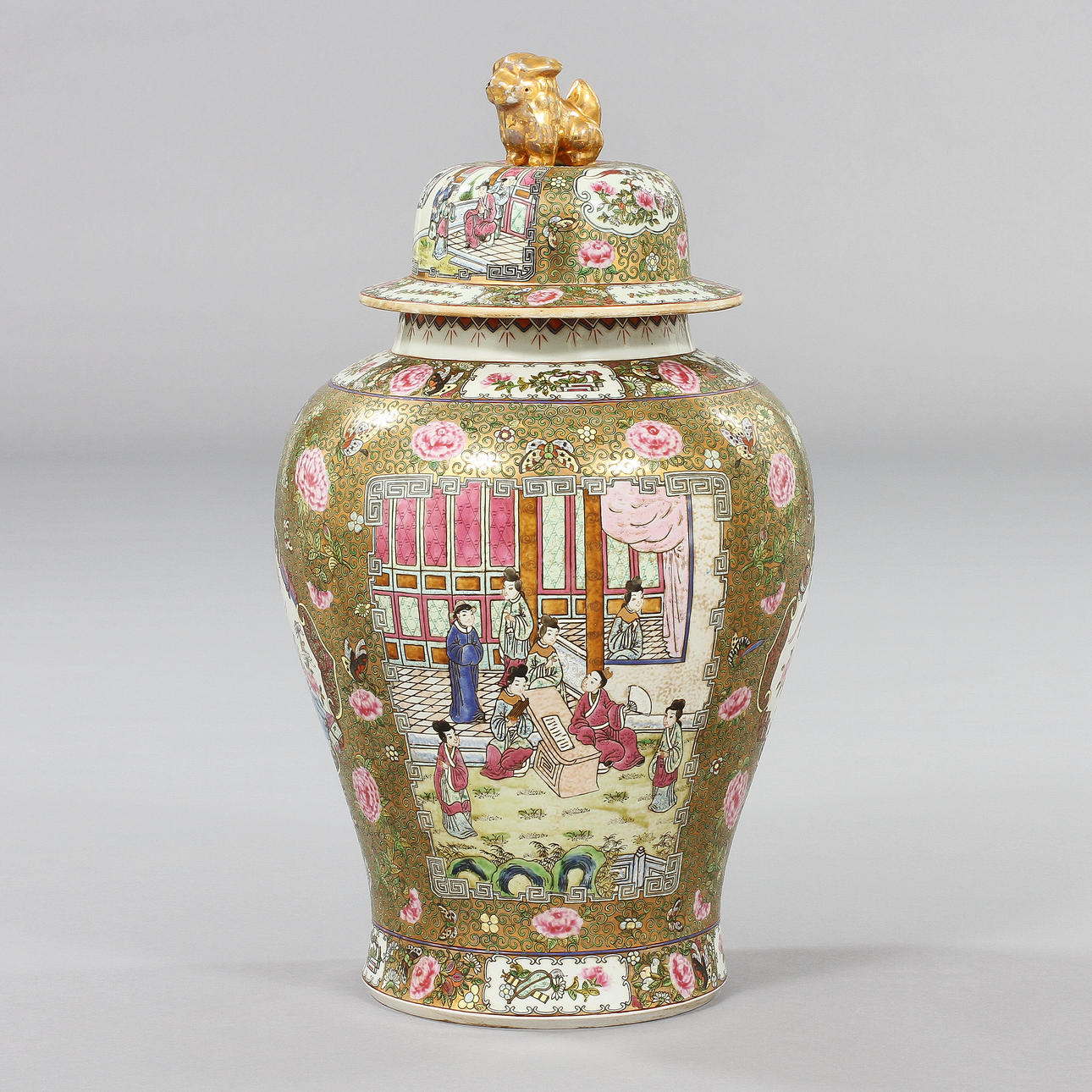 LOCKURNA, porslin, Kina, Kanton, 1900-tal.