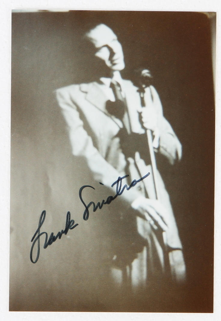 AUTOGRAF, Frank Sinatra.