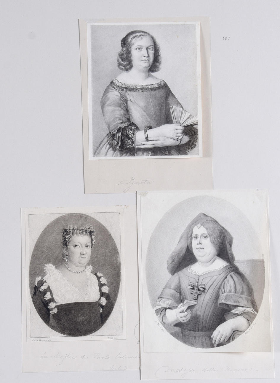 OIDENTIFIERAD KONSTNÄR. Teckningar, 3-stycken, samramade.