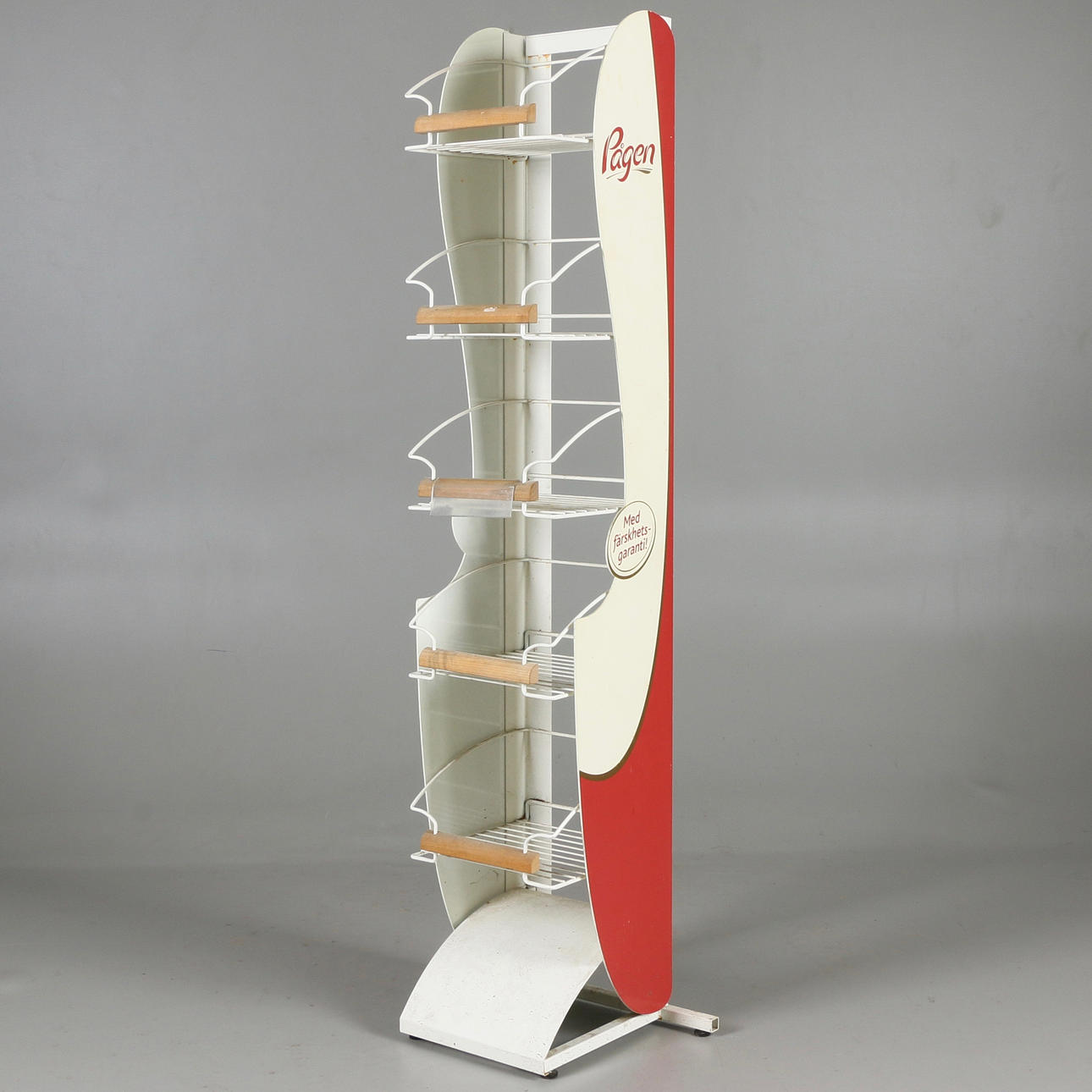 DISPLAYSTÄLL, metall och plast, Pågens.