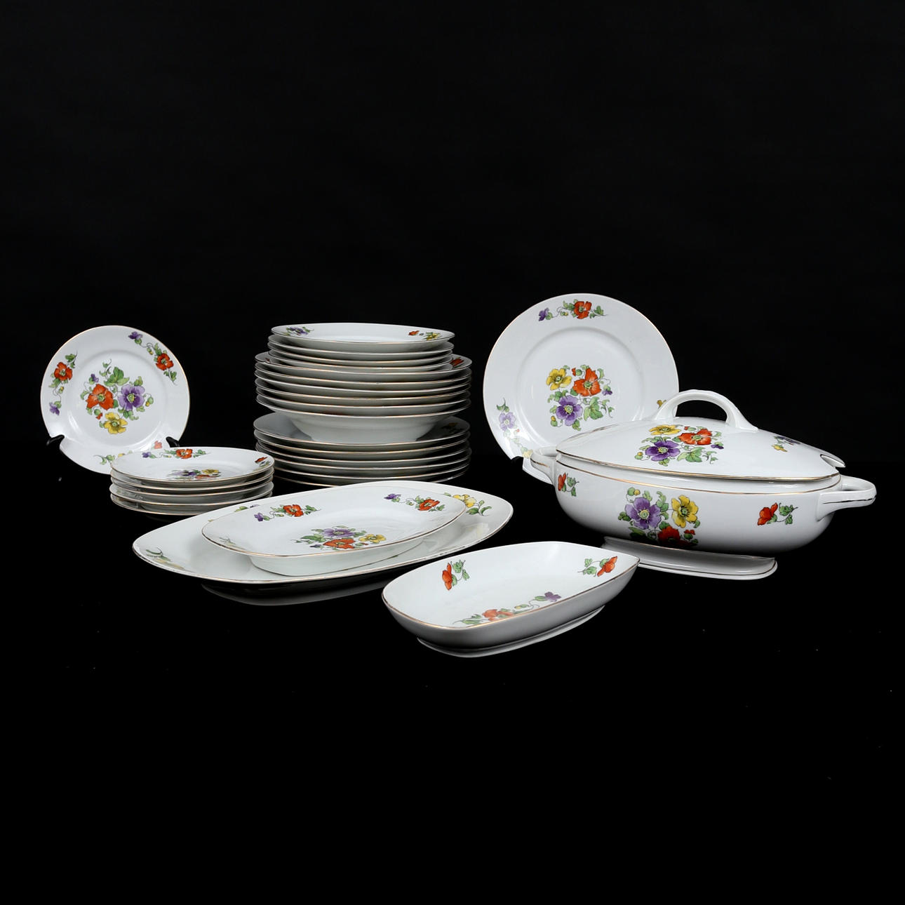 DINING SET, 28 pieces, Koenigszelt, "Silesia".