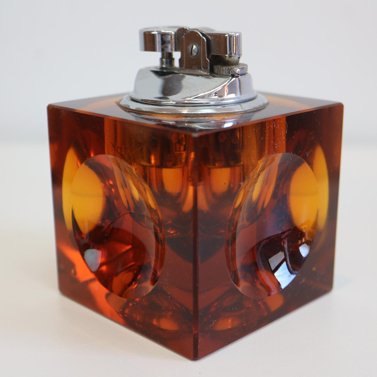 MURANO GLASS TABLE LIGHTER VINTAGE.