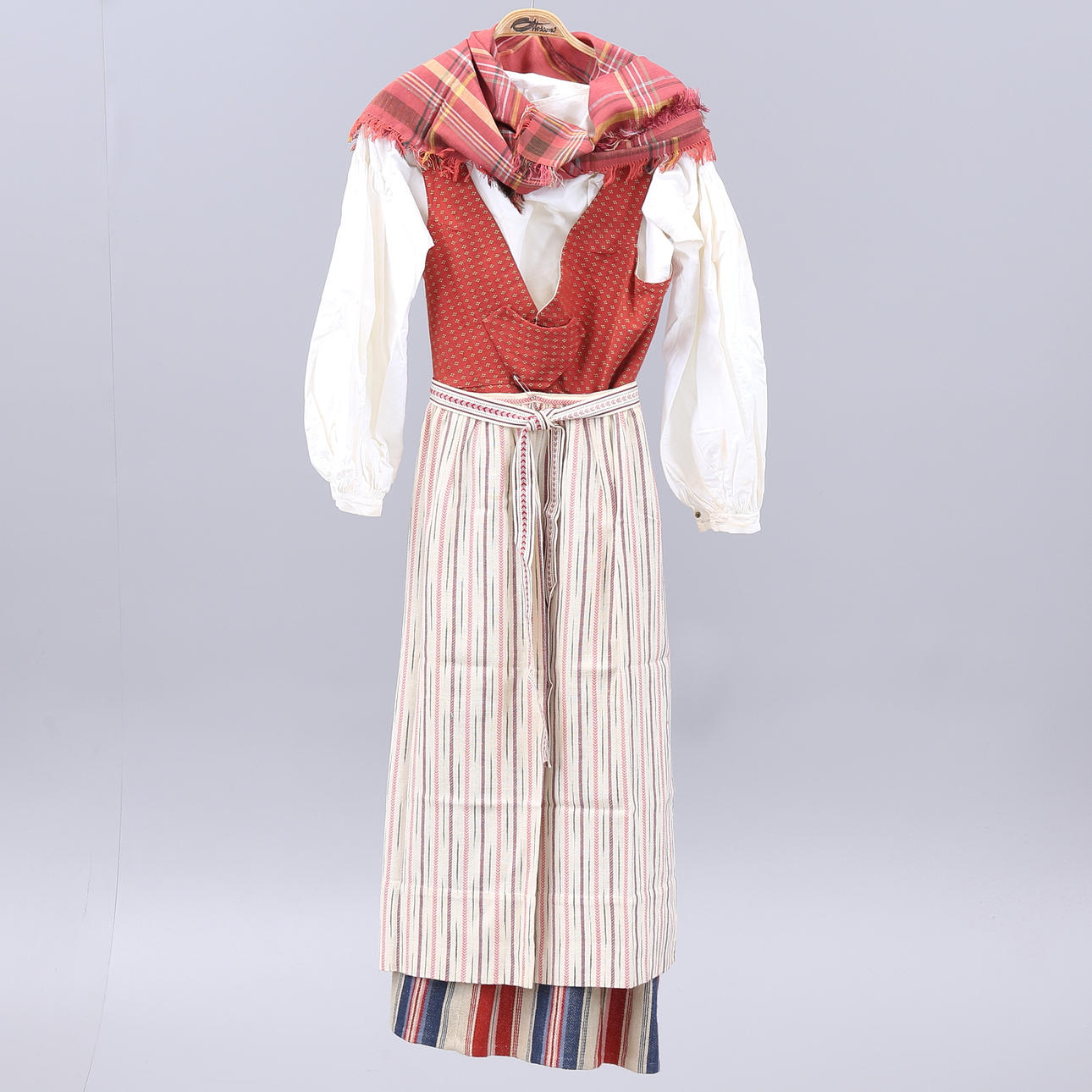 FOLK COSTUME, 5 parts, possibly Eastern.