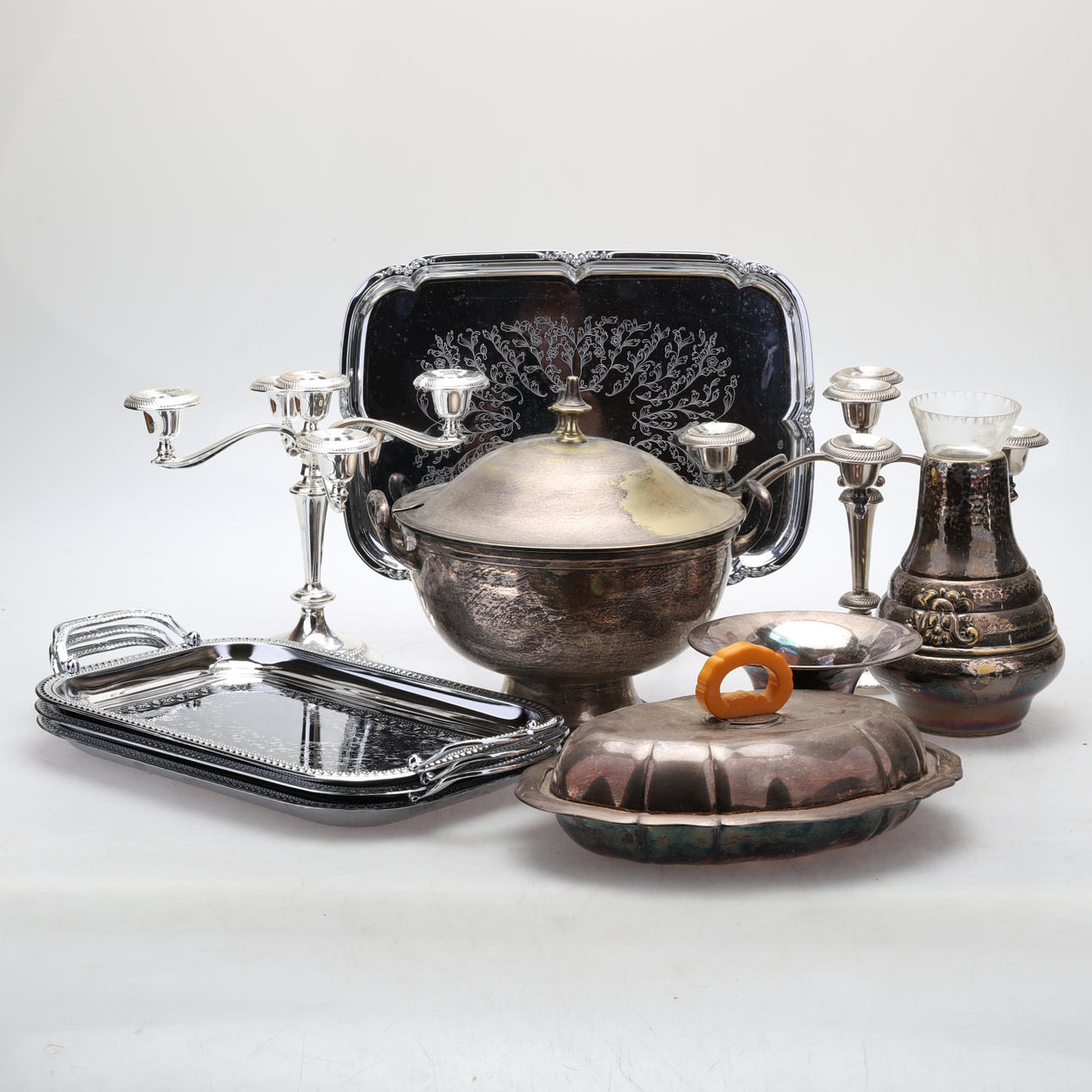 ALPACA/METAL, Lote, 10 piezas, 1900.