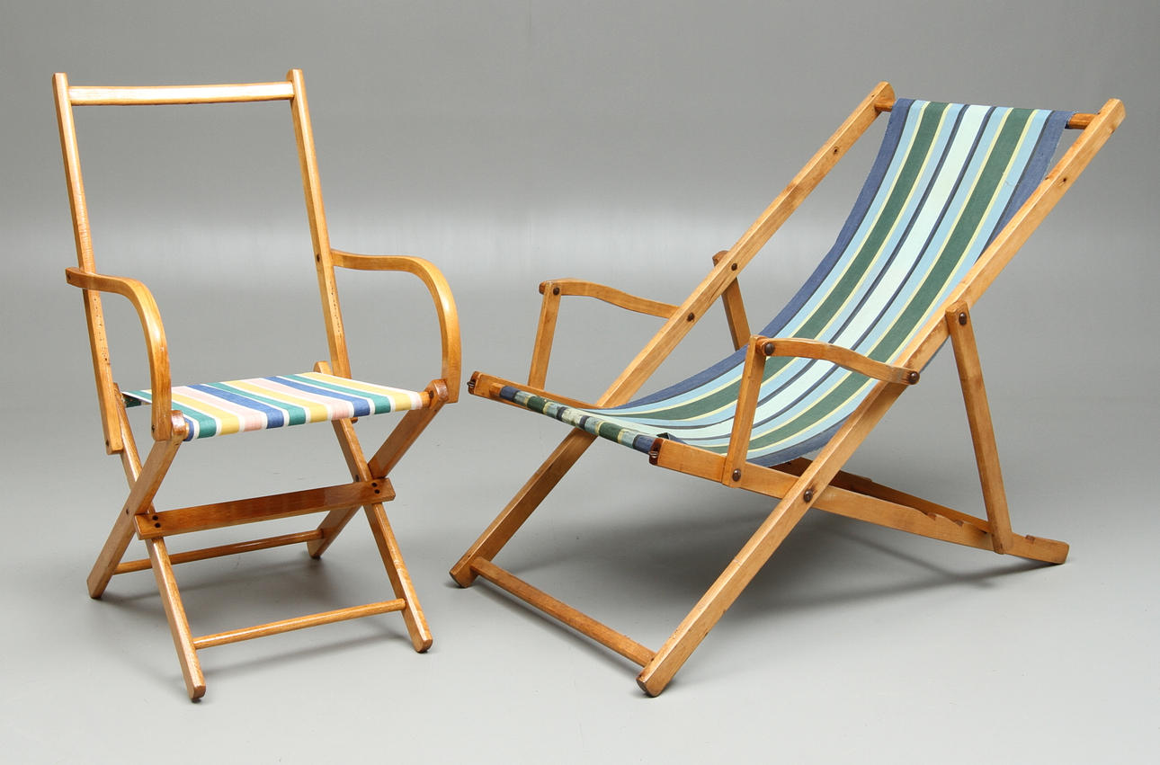 FÄLLSTOLAR 2 st, 1900-tal.