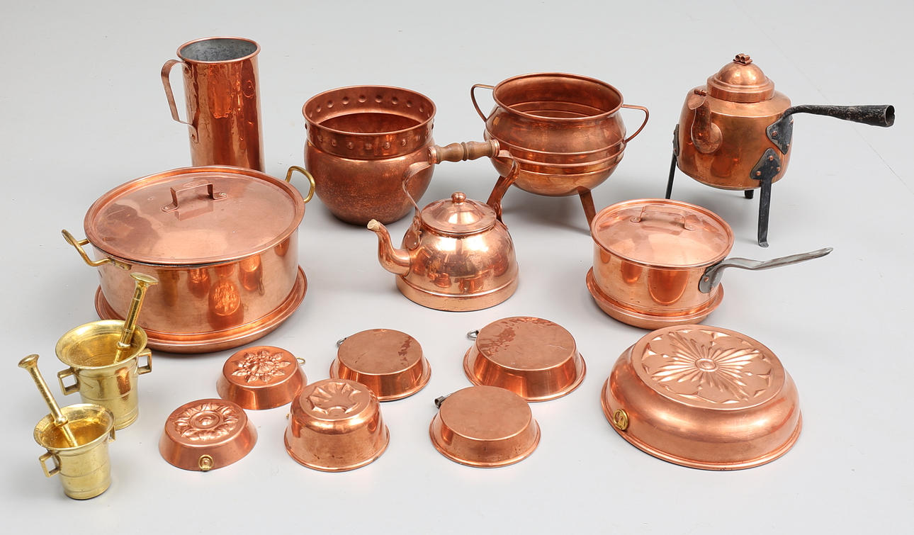 KOPPAR, MÄSSING (16), bl.a Gottfrid Carlson, Knut Eriksson, Ahrnebergs.