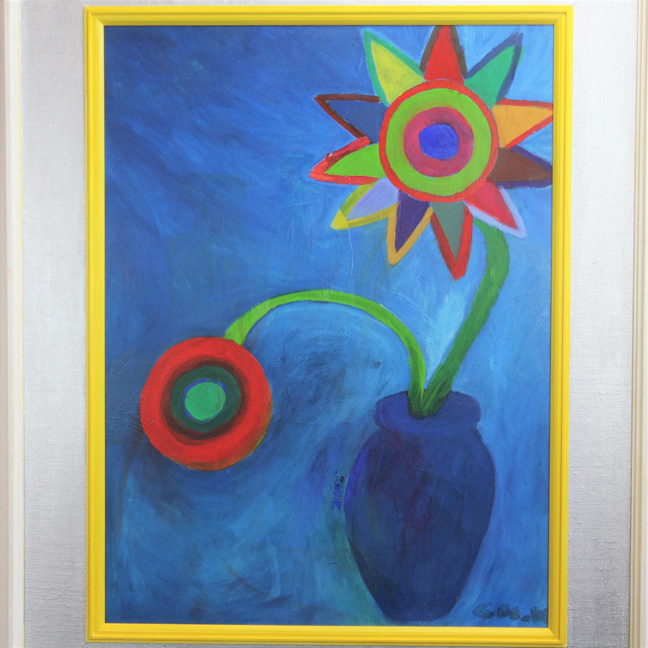 GABRIELE MÜNTER. ÖLGEMÄLDE BLUMENSTILLLEBEN.