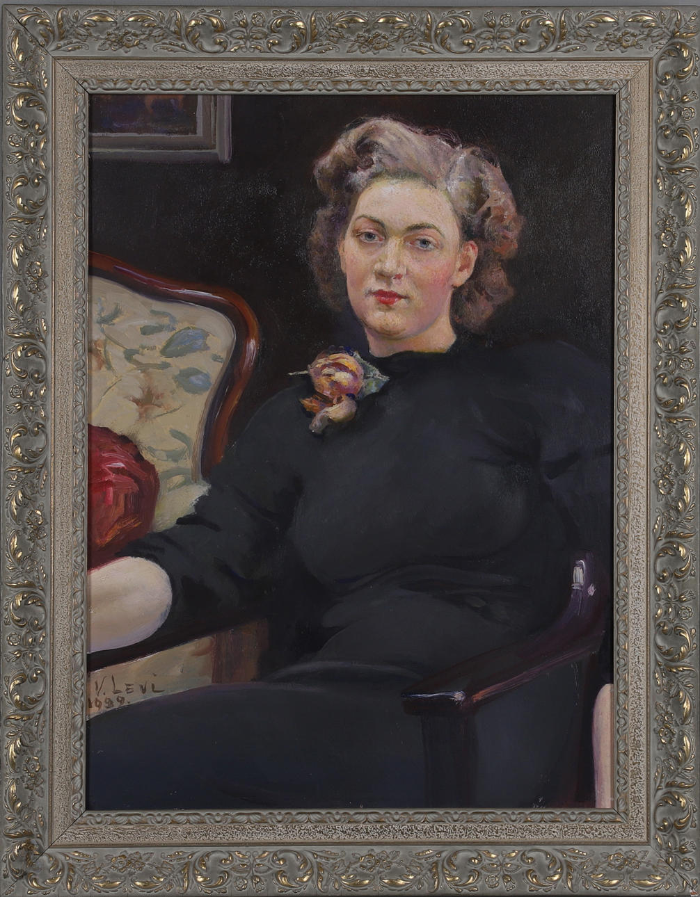 VASALI LEVI. oil on Board, signed and dated 1939.