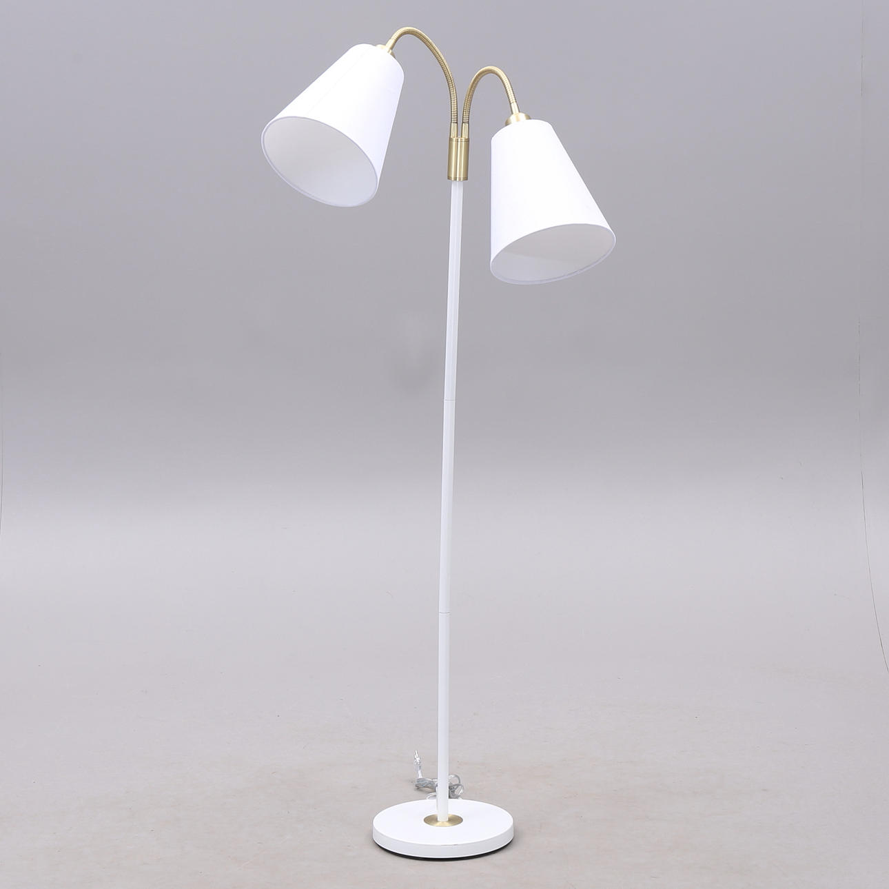 FLOOR LAMP, two light points, metal, "Dos", Mio, 2000s.