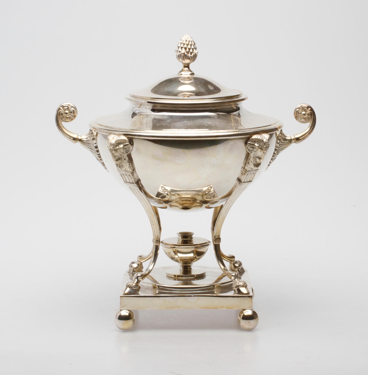 SAMOVAR, nysilver, Empirestil, Astral, Danmark.