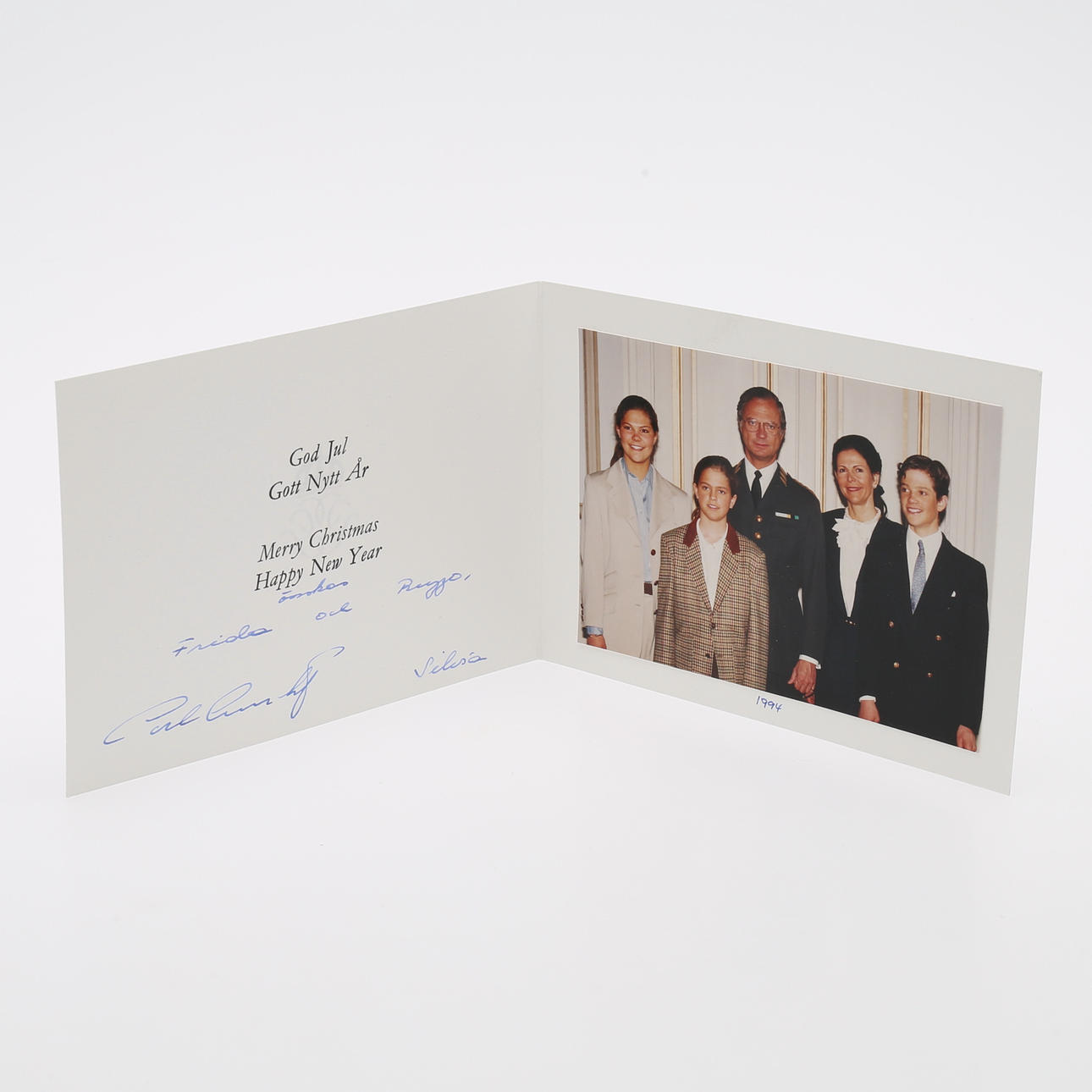 HANDSKRIFT/ AUTOGRAF. KUNG CARL XVI GUSTAFS & DROTTNING SILVIAS ...