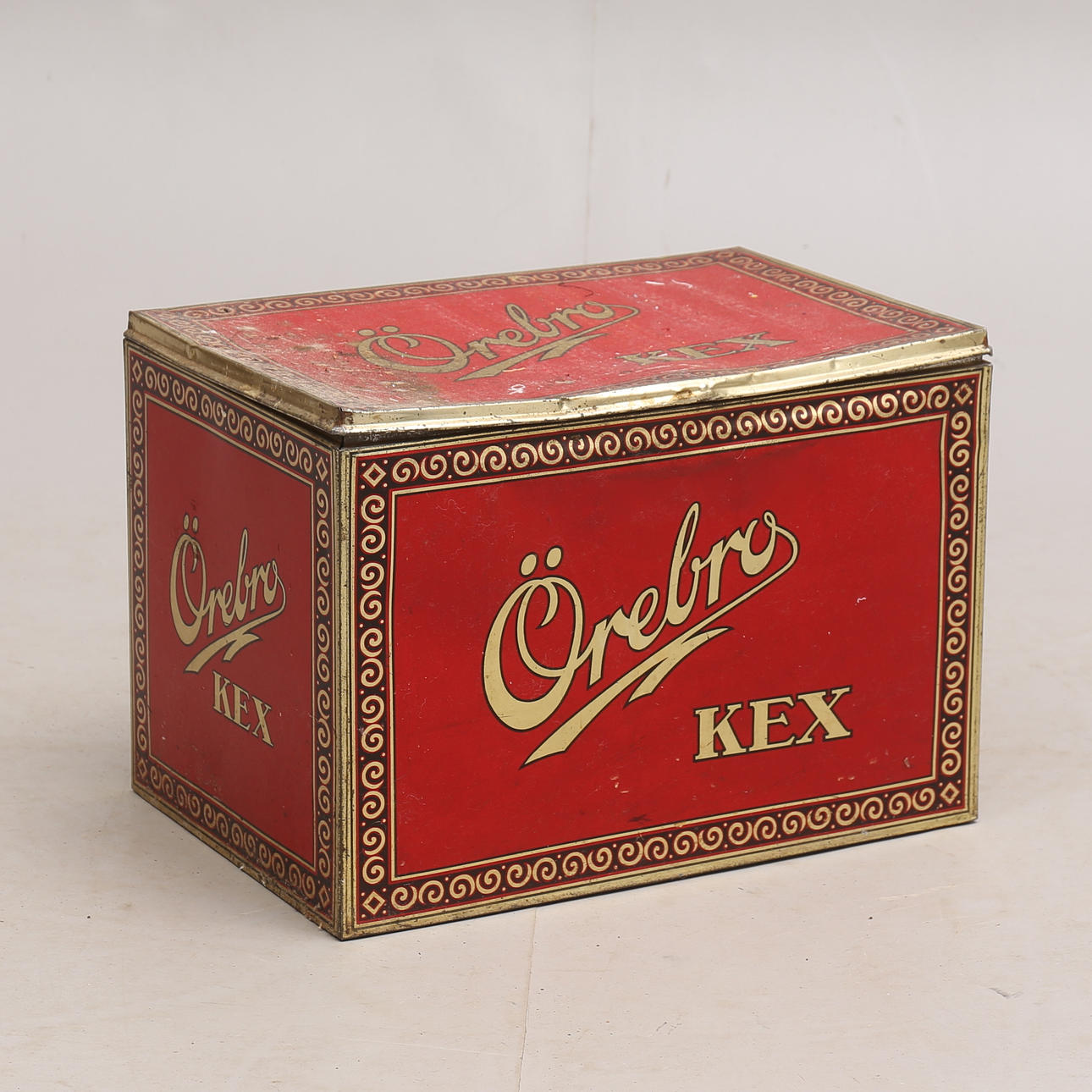 PLÅTBURK, "Örebro Kex", 1900-tal.