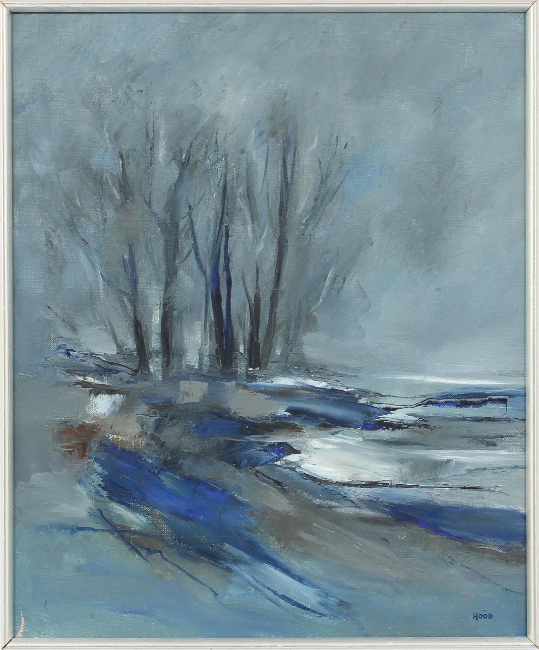 DITTE HOOD. Olja på duk, signerad.